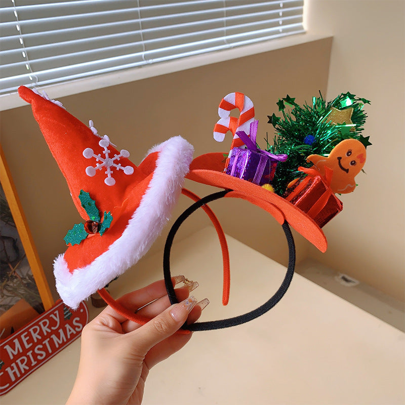 Wholesale 3D Cartoon Christmas Fabric Headbands